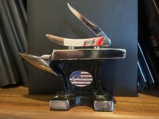 CaseXX Patriotic 2lb Display Knife Anvil. Beautiful Piece. *Knife Not Included picture