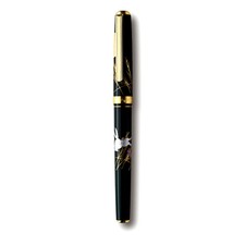 Hakuichi Kanazawa Gold Leaf Fountain Pen Medium Nib Tsuki to Usagi Japan picture