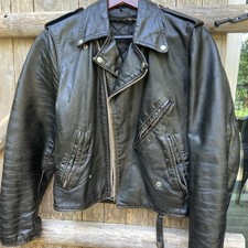 VINTAGE HARLEY DAVIDSON AMF LEATHER JACKET 1970s-1980 SIZE 40 reg picture