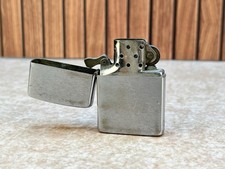 Vintage 1960 Zippo 6 Dot Brushed Chrome Windproof Lighter Pat 2517191 picture