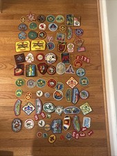 HUGE BSA Boy Scouts of America Patches, 1960-1980s and others, vintage lot 75+ picture