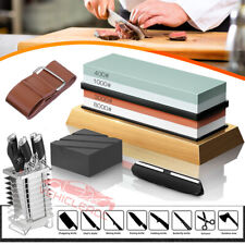 9Pc Knife sharpener Stone double sided Wet sharpening Waterstone Kitchen Tools picture
