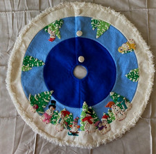 Vtg 2002 Michael Simon Event Tabletop Christmas Tree Skirt 20