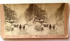 Antique B. W. Kilburn Klondike Stereoview - 1898 - On the Chilcoot Trail  12738 picture