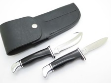 Vintage 1972 Inverted 3 Liner Buck 117 Trophy Set 103 116 Fixed Hunting Knife picture