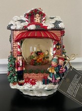 Christopher Radko Toyland Toy Shop Rotating Snow Globe Music Box NWT picture