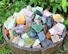 1000 Carat India Mix Rough Natural Stones: 'A' Grade Wholesale Bulk Lot picture