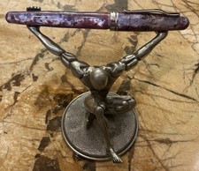 Delta Fusion 82 Rollerball Pen In Rare Purple Marble. Beautiful picture