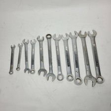 Vtg CRAFTSMAN SAE COMBINATION and OPEN WRENCH Lot 12-POINT- FORGED IN USA picture