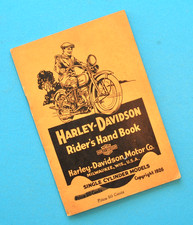 Antique Original 1920's Harley Riders Hand Book Single A B AA  BA Owners Manual picture