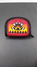 NICE NEW HAND CRAFTED FULLY BEADED LEATHER NATIVE AMERICAN INDIAN COIN PURSE picture