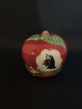 Limoges Snow White Apple Witch Trinket Box picture