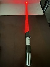 Vintage 1996, 2002 LFL Hasbro Red Lightsaber Lights Up w Sound Darth Vader Works picture