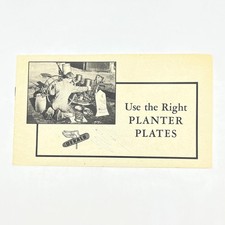 1920s DeKalb Farming Seeds Booklet - Use the Right Planter Plates AB7 picture