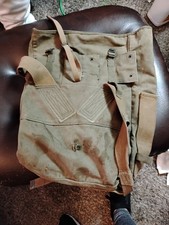 Vintage US Army M1945 Field Combat Pack OD Green Canvas Backpack 1944 WW2 picture