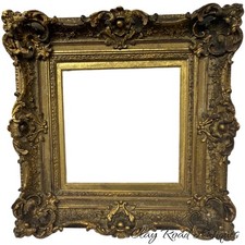 Antique  baroque louis frame  4 painting gilt gilded ornate victorian 20x20  19t picture