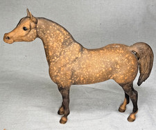 Vintage Breyer Arabian Stallion Horse Brown Tan Splatter Paint USA Traditional picture