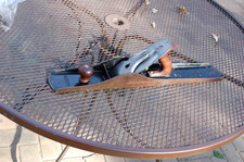 ANTIQUE BALIEY NO 8 HAND PLANE STANLEY RULE AND LEVEL CO. BLADE ROSEWOOD picture