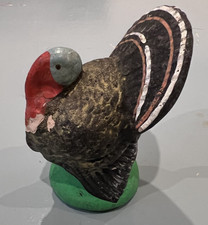 Vintage 1940s US Zone Germany Papier Mache Turkey Candy Container Thanksgiving picture