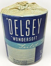 VTG 1940s Delsey Wondersoft Toilet Tissue Roll Kleenex Product Unused Prop NOS picture
