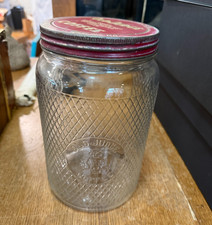 Large Vintage Old Judge Coffee Mercantile Store Glass Jar with Lid picture
