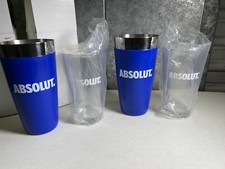 NIB Absolut Vodka 2 Piece Boston Shaker, 16 oz. Mixing Glass & 28 Oz. Shaker picture