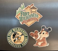 Set Of 3 Disney Fort Wilderness Resort Campground 3-4” Handmade Fridge Magnets picture
