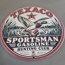 VINTAGE 1929 TEXACO SPORTSMAN GASOLINE 12