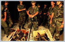 Grenada Invasion 1983 US Army Seized Weapons Cache Postcard Coral-Lee Military picture