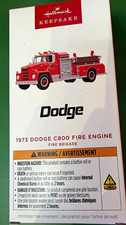 Hallmark Keepsake Magic Light 1973 Dodge C800 Fire Engine Ornament 2026 picture