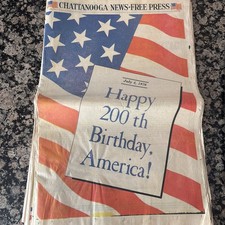 July 4, 1976 CHATTANOOGA news-Free press Complete Newspaper. picture