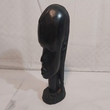 Handcarved Ebony wood east African Makonde sculpture bust picture