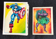1984 LEAF MARVEL COMICS SECRET WARS COMPLETE 180 STICKER SET picture