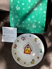 Pokemon Center New York 2001 Christmas Plate Cookies Natu Cyndaquil Squirtle picture