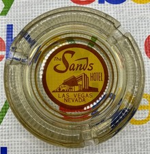 Glass Ashtray - Vintage 50s/60s - The Sands Hotel - Las Vegas Nevada - 4