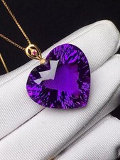 Natural Amethyst Quartz Purple Uruguay Round Beads necklaces 18K picture