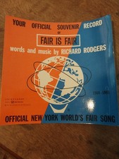 1964-65 NY WORLD'S FAIR  Souvenir Record picture