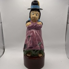 Vintage Albertas Ceramic Decanter Indian Native American Novelty 12