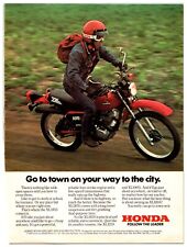 Vintage 1982 Honda XL185S / XL125S Motorcycle Original Print Ad (8x11) picture
