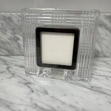 Vintage Waterford Square Crystal & Silver Plate Picture Frame EUC Ireland picture