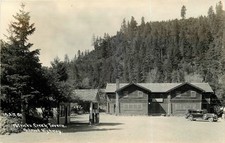 RPPC Patricks Creek Tavern Redwood Highway Vintage Car Gas Station 1920s-30s picture