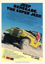 1972 Jeep Super Renegade CJ - Original Advertisement Print Art Car Ad J648 picture