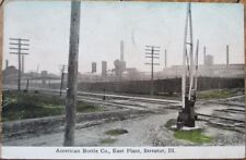 Streator, IL 1912 Postcard, American Bottle Co. Factory, Illinois Ill picture