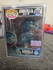 IN HAND LE 1200 PCS Funko Exclusive Glitter Godzilla Pop # 2142 With Hard Stack picture