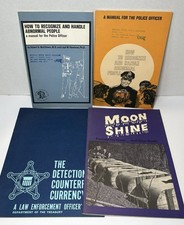 Vintage 70s Nashville TN Police Manuals Abnormal People Moonshine Counterfeit picture
