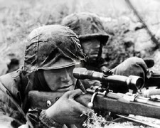 German Snipers With Mauser Rifle On Eastern Front 8x10 Print WWII WW2 HT4136469 picture