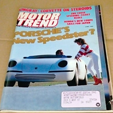 Motor Trend Magazine June 1988 Corvette’s New Speedster Porsche Cover picture