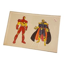 VTG 90s Iron Man Mandarin Animation Cel Lithograph Animated Marvel Action Hour picture