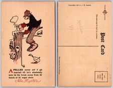 Abe Martin Comic Postcard picture