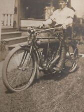 1912 SERPIA YALE MOTORCYCLE POST OFFICE WORKER picture